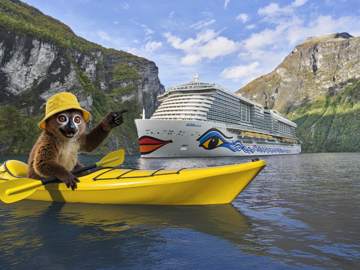 Es geht auf große Reise mit Maki und der AIDAnova! (Foto: Aida)