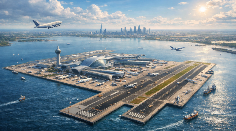 Flughafen auf der Themse